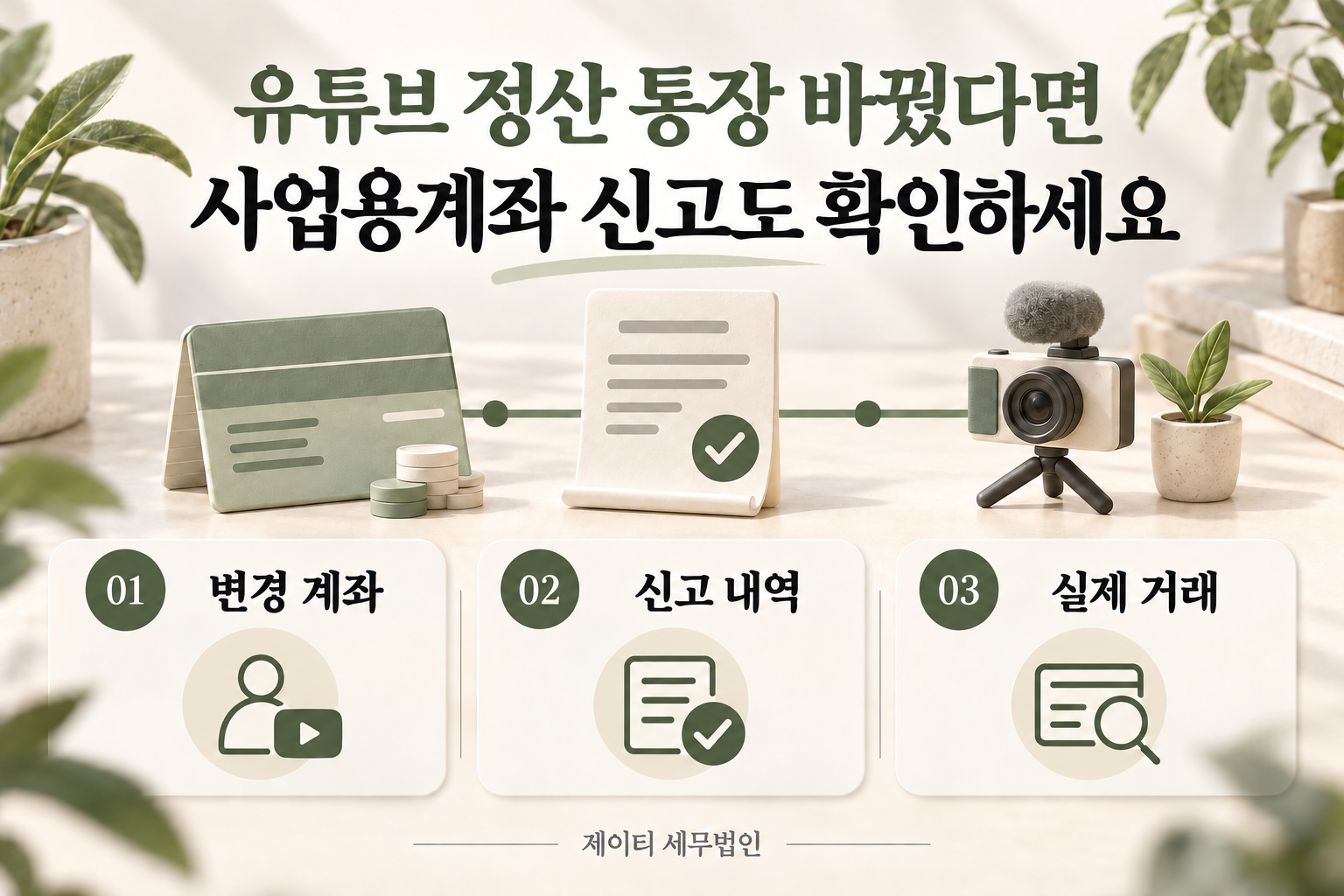 사업자통장 개설 후 사업용계좌 신고 대상, 신고 내역, 실제 사용을 확인하는 안내